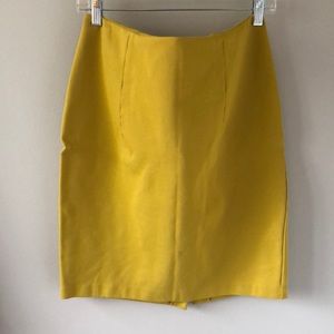 Mustard Yellow Pencil Skirt